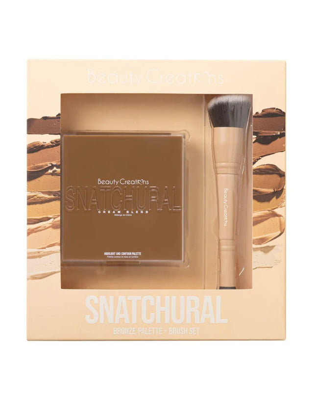 BEAUTY CREATIONS - SNATCHURAL BRONZE PALETTE + BRUSH SET