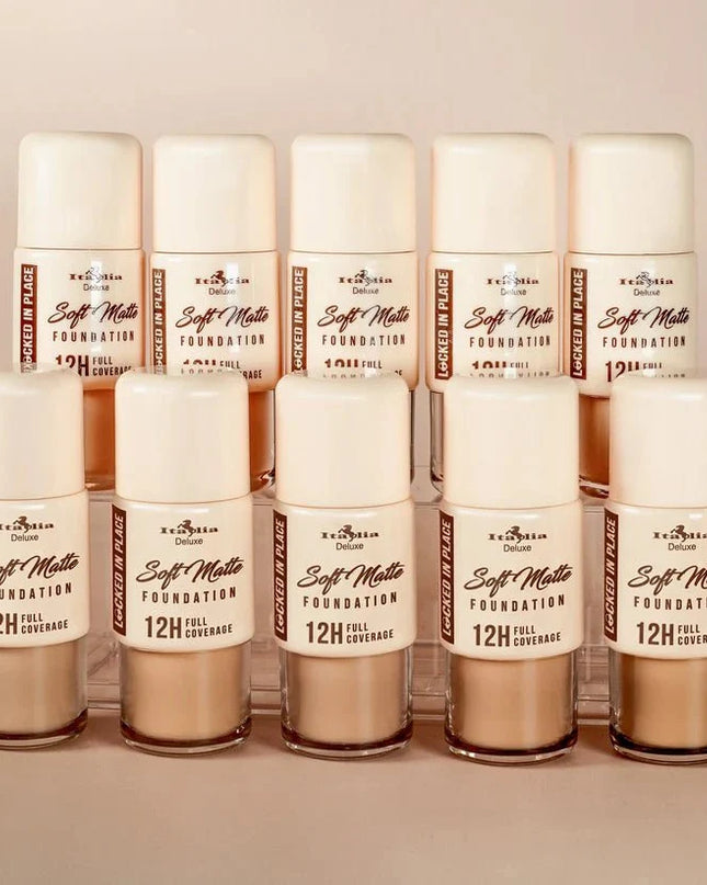 ITALIA DELUXE - LOCKED IN PLACE SOFT MATTE FOUNDATION 12Hr FULL COVERAGE