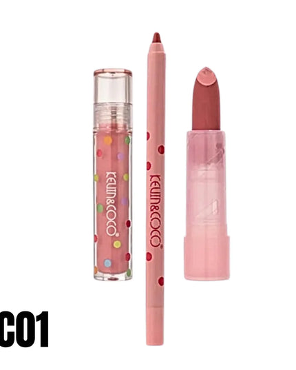 KEVIN & COCO - Sour Candy (Lip Liner + Lipstick + Liquid Lipstick) 3pc 🍭🍬