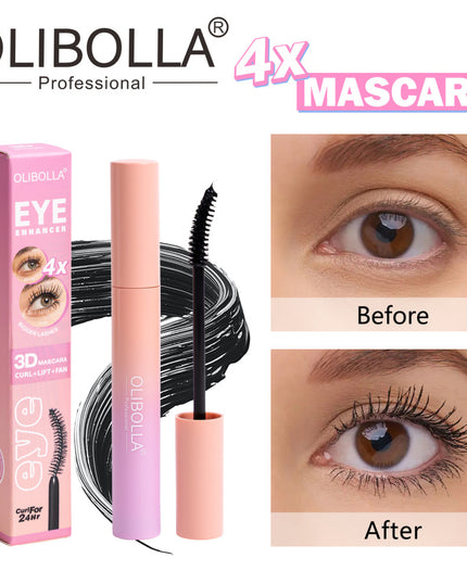 GIRLY’s - 3D MASCARA 4x (Curl, Lift & Fan) 24Hrs (Black) 🧡💜