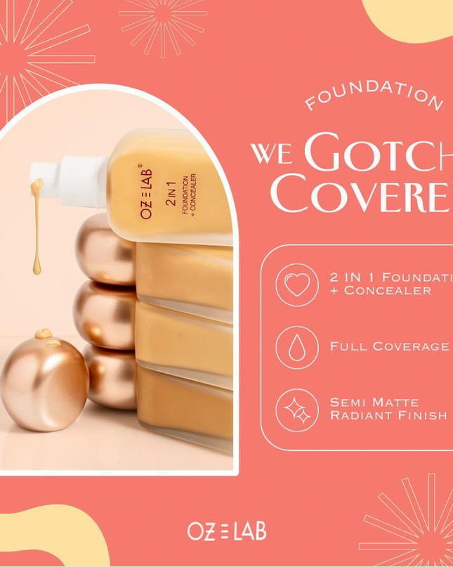 OZ LAB - Flawless Liquid Foundation Full Coverage