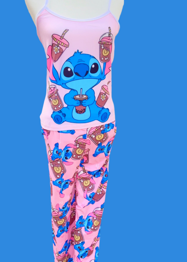 PIJAMA - STITCHH PANTALÓN LARGO🧋💙