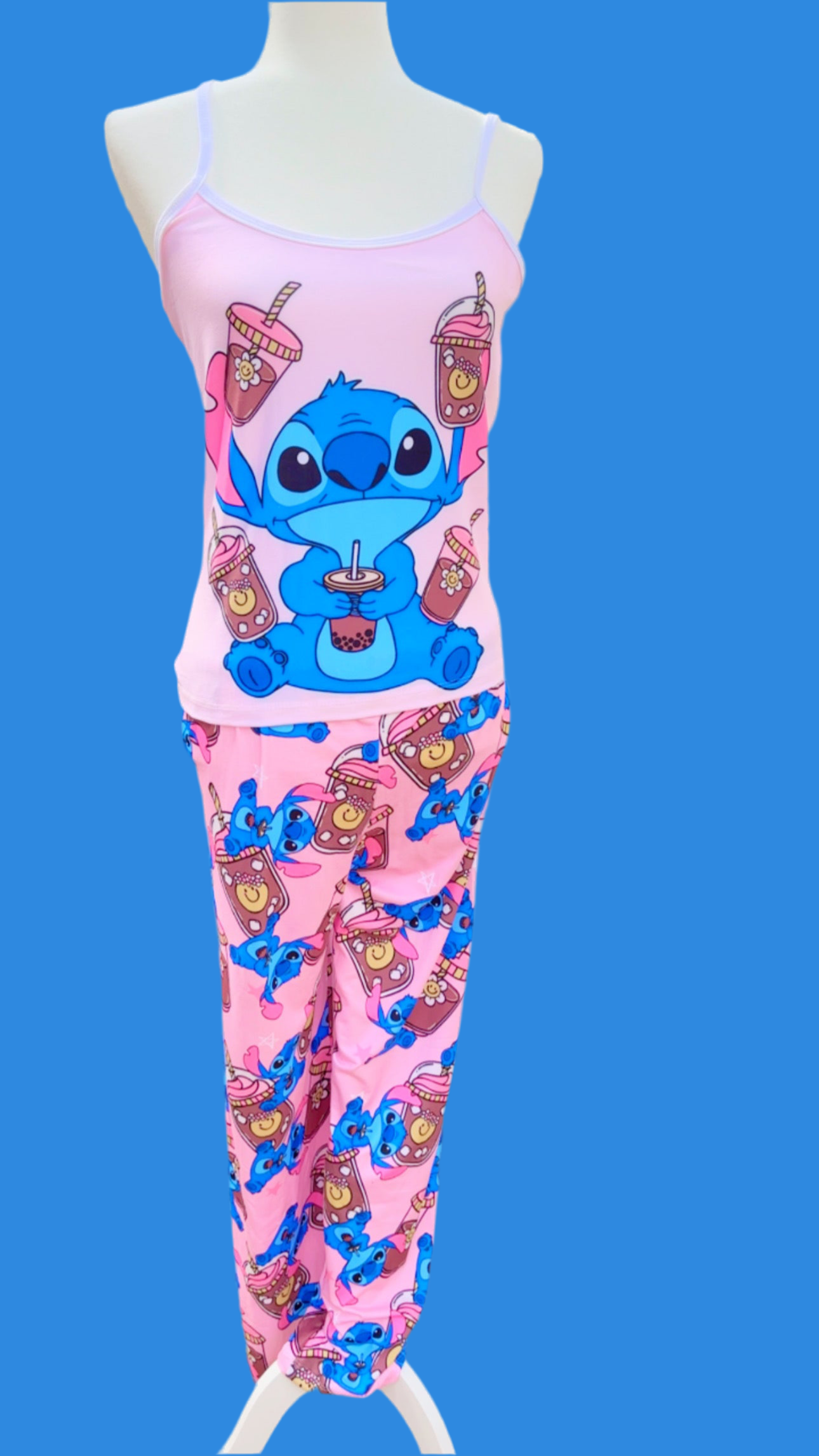 PIJAMA - STITCHH PANTALÓN LARGO🧋💙