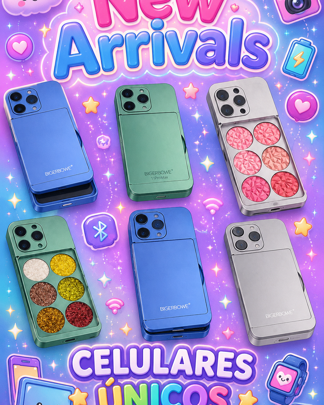 GIRLY’s - PHONE PALETAS DE MAQUILLAJE (BRILLOS, BLUSH & ILUSTRADORES) 📱💖