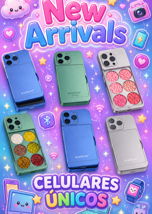 GIRLY’s - PHONE PALETAS DE MAQUILLAJE (BRILLOS, BLUSH & ILUSTRADORES) 📱💖