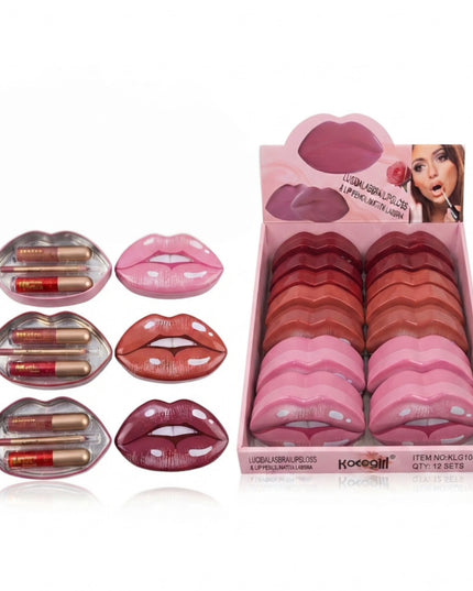 GIRLY’s | Kit de Labios (Labial, Gloss y Lipliner) 👄