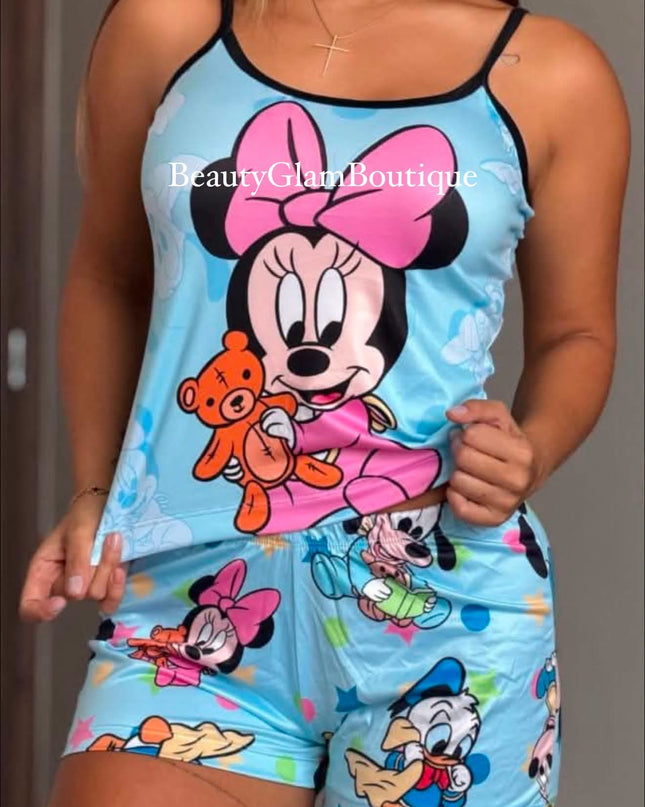PIJAMA - MINNIE OSITO PANTALÓN CORTO 🧸🎀