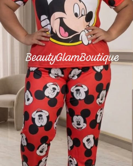 PIJAMA - MICKEYY ROJA PANTALÓN LARGO ♥️