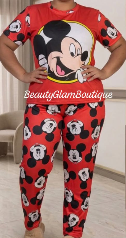 PIJAMA - MICKEYY ROJA PANTALÓN LARGO ♥️