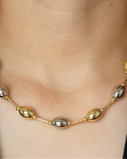JOYERIA - Collar Ovals 1pc