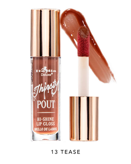 ITALIA DELUXE - THIRSTY POUT / POUT HI-SHINE GLOSS