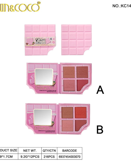 KEVIN AND COCO | Paleta de Chocolate Pink 🍫🩷
