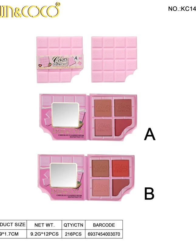KEVIN AND COCO | Paleta de Chocolate Pink 🍫🩷
