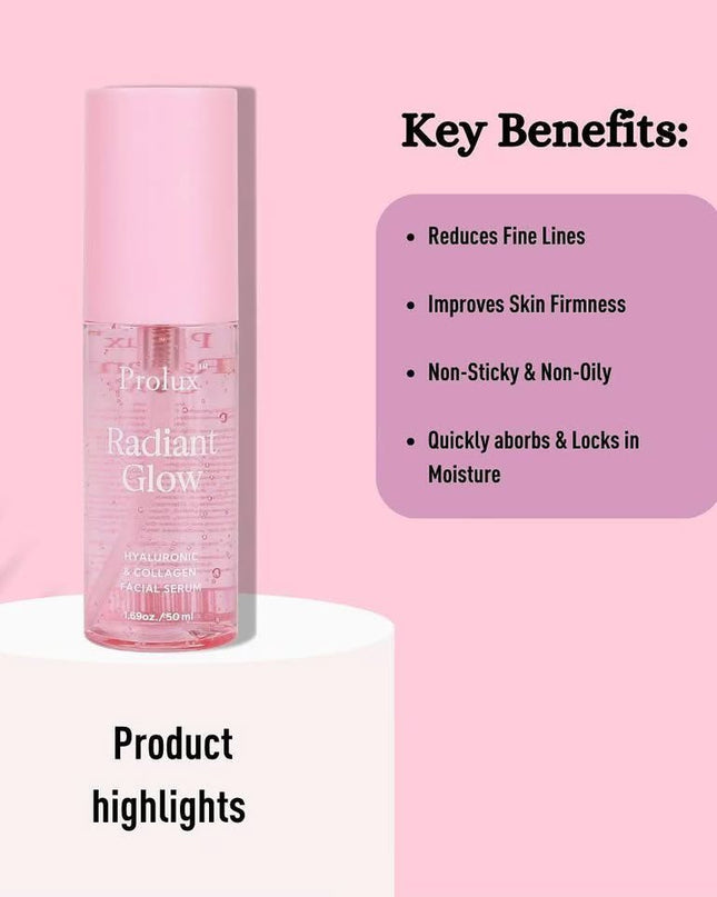 PROLUX - Radiant Glow Hyaluronic & Collagen Facial Serum