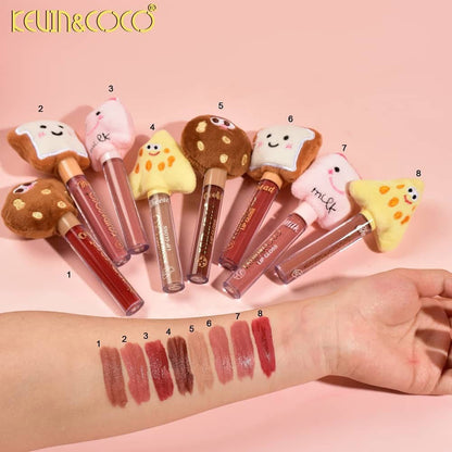 KEVIN & COCO - LipGloss Matte Food 🧀🍞🍪🥛