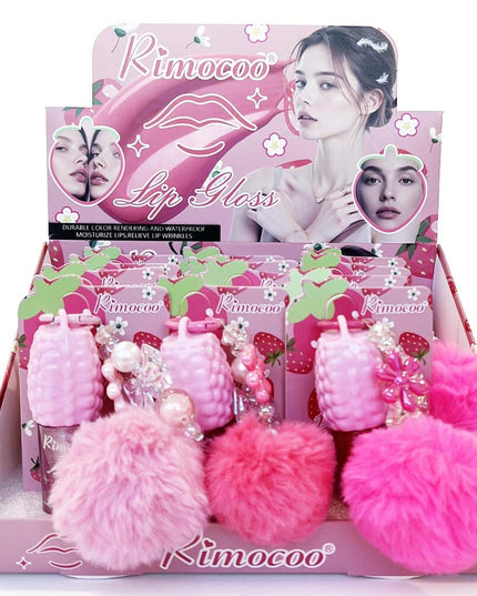 Flower Keychain and Brilliant Lip Gloss 🌸💄