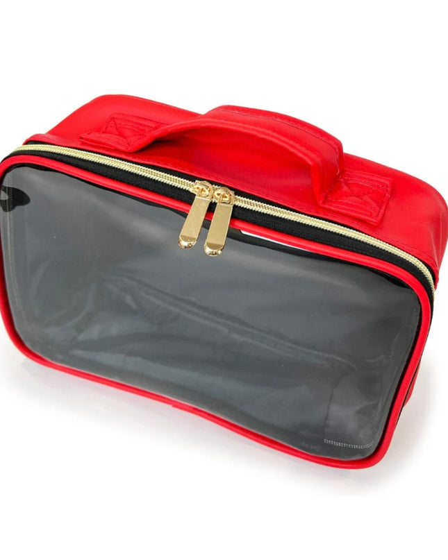 COSMETIQUERA PLÁSTICA ROJA