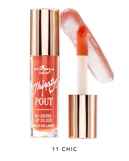 ITALIA DELUXE - THIRSTY POUT / POUT HI-SHINE GLOSS