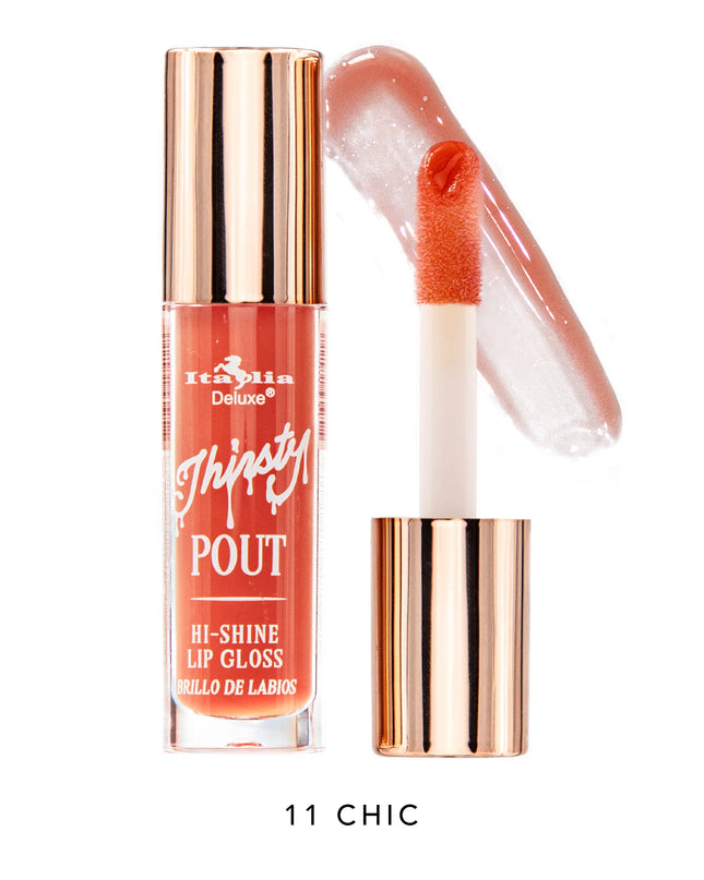 ITALIA DELUXE - THIRSTY POUT / POUT HI-SHINE GLOSS