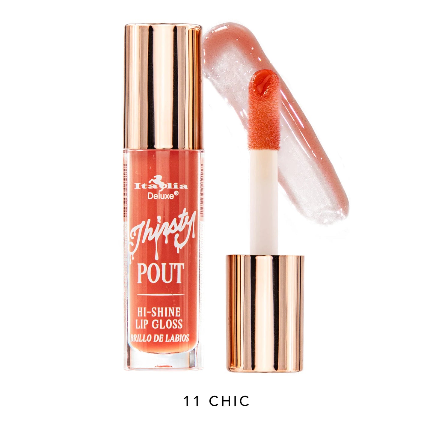 ITALIA DELUXE - THIRSTY POUT / POUT HI-SHINE GLOSS