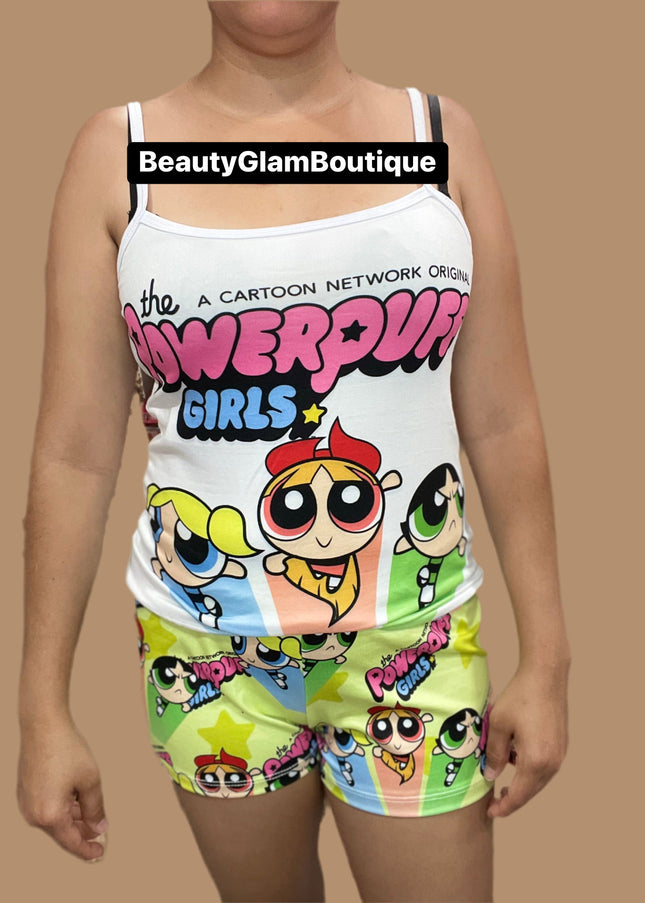 PIJAMA - POWERPUFF GIRLS PANTALÓN CORTO