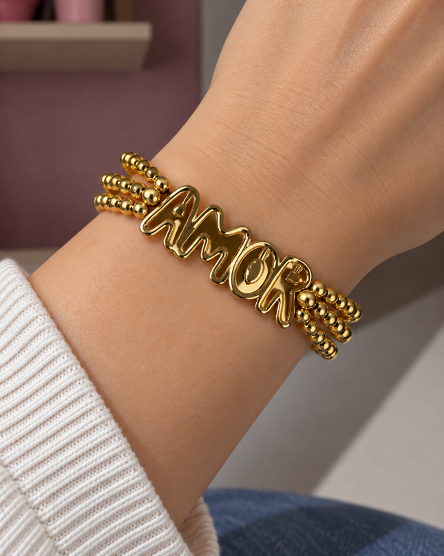 PULSERA AJUSTABLE DE “AMOR” ♥️ STAINLESS STEEL
