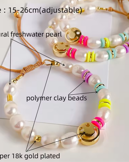 JOYERIA - Pulsera Happy Face Colorida 1pc