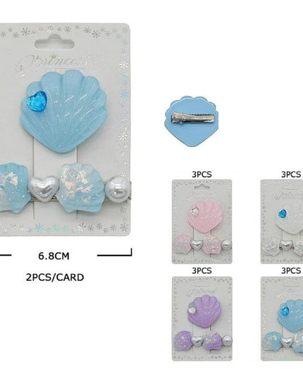 SET DE EVILLAS DE ALMEJA PERLADAS 2pcs 🌊