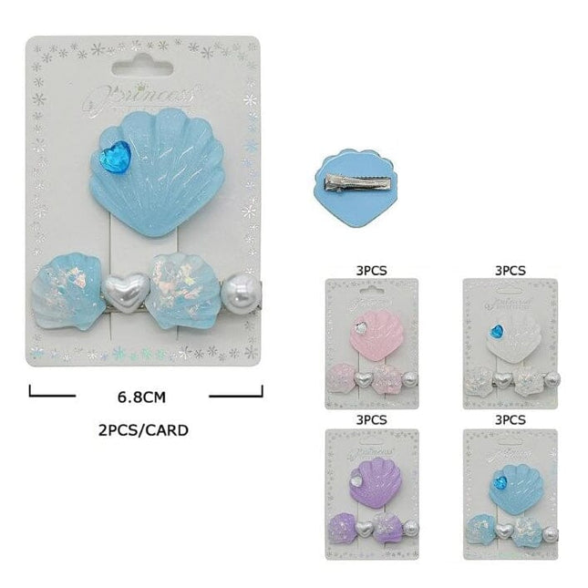 SET DE EVILLAS DE ALMEJA PERLADAS 2pcs 🌊