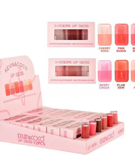 KEVIN & COCO - Fruits Lipgloss Set 3pc