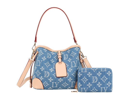 Cartera Mahón con Wallets - Azul Clara / Estilo #2A