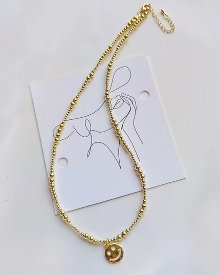 JOYERIA - Collar Happy Face 1pc