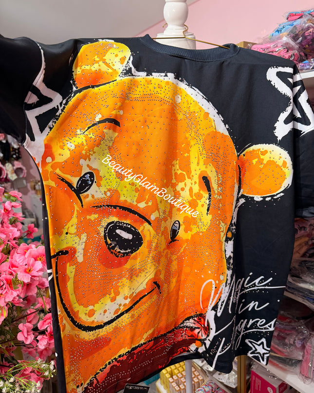 BLUSÓN - POOH FULL PIEDRERÍA OVERSIZE 🍯