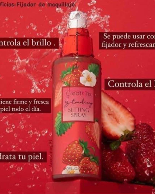BEAUTY CREATIONS - Setting Spray de Strawberry 🍓 Hidratante