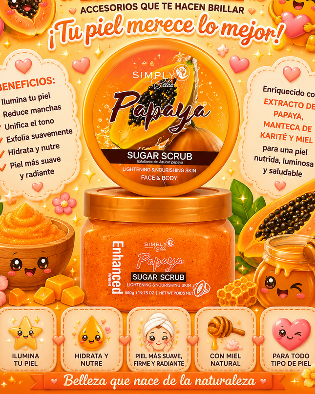 SIMPLY BELLA | Exfoliante Rostro o Cuerpo 100% Natural