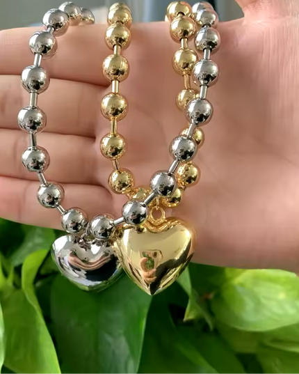 JOYERIA - Collar de Corazón 1pc