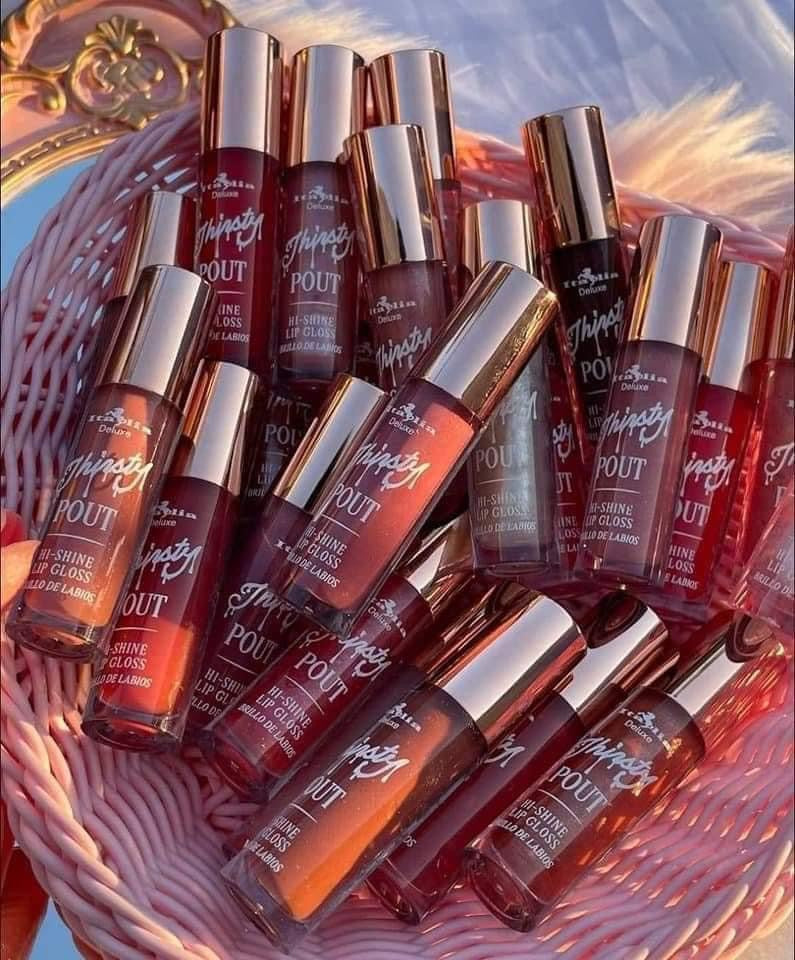 ITALIA DELUXE - THIRSTY POUT / POUT HI-SHINE GLOSS