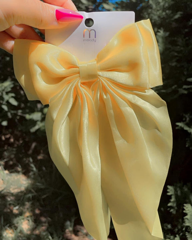 Lazo Coquette - Completamente Satinado (Tamaño Grande) 1pc