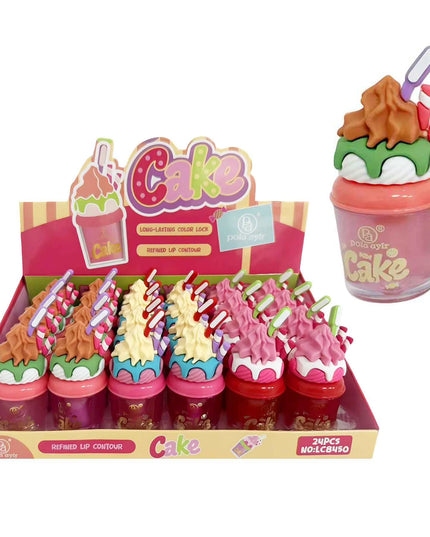 GIRLY’s - Lipgloss Cake (Tamaño Grande) 🧁🍓