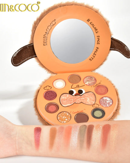 KEVIN & COCO - Paleta de Sombras con Iluminador 🍪