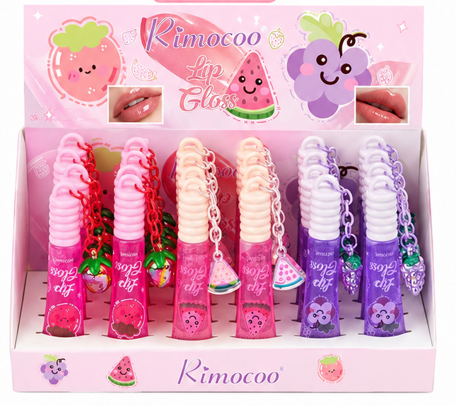 GIRLY’s - LIPGLOSS FRUTALES CON LLAVEROS 🍓🍉🍇
