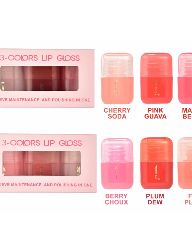 KEVIN & COCO - Fruits Lipgloss Set 3pc