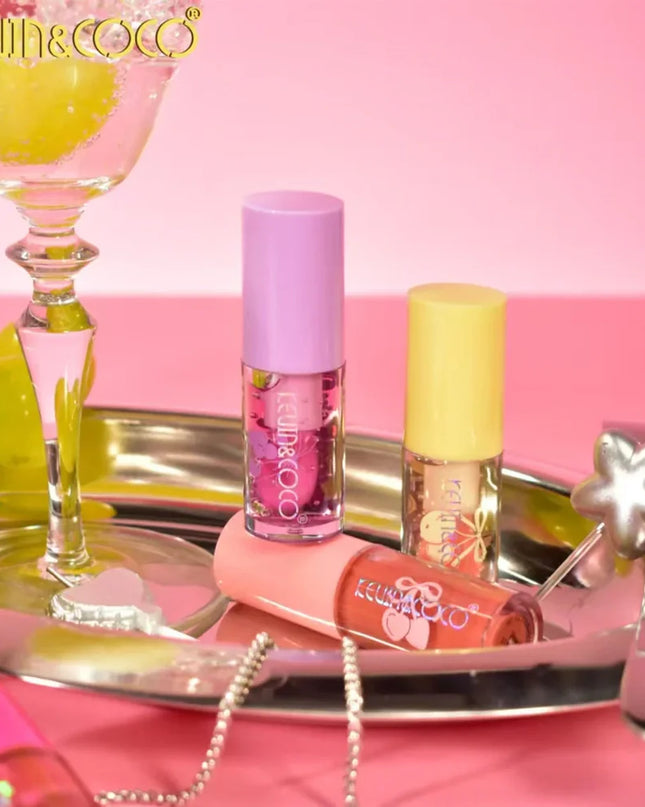 KEVIN & COCO - Fruit Satin Lip Gloss 4-Piece Bottle