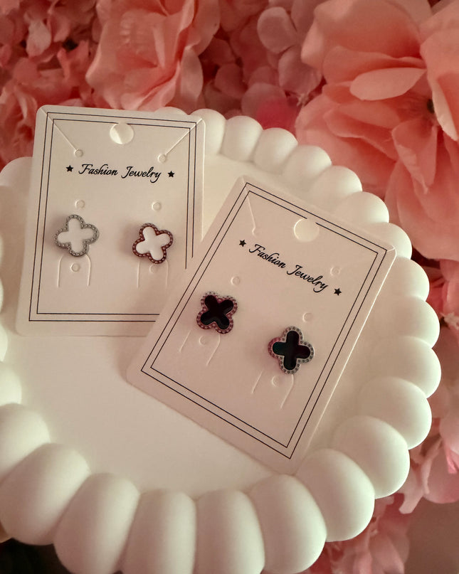 JOYERÍA FINA - Aretes Insp. VCFF Platas (Stainless Steel)