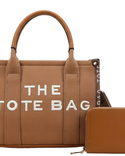 THE TOTE BAG WITH WALLET / INSPIRED BY MARC JACO-BS (BROWN) - SIZE MEDIUM