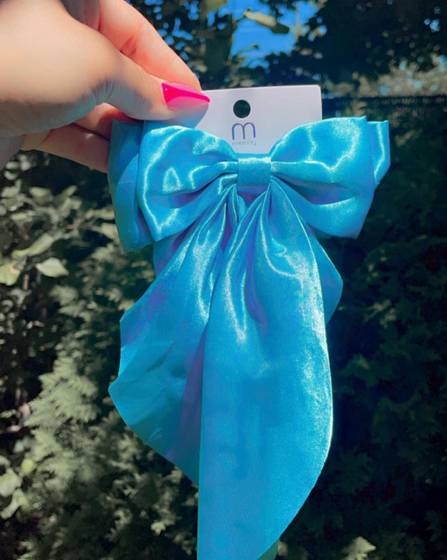 Lazo Coquette - Completamente Satinado (Tamaño Grande) 1pc