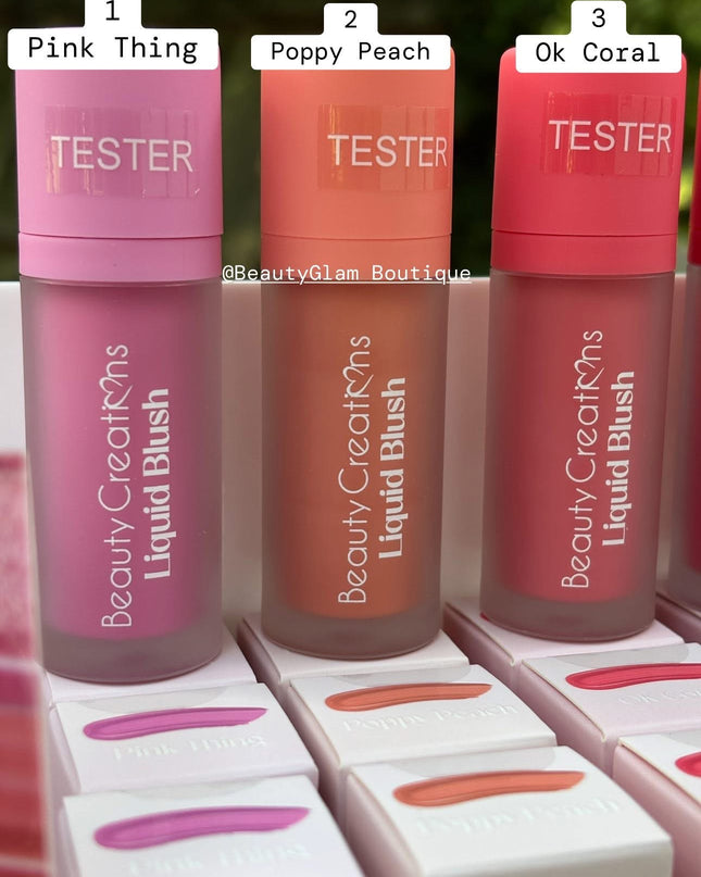 BEAUTY CREATIONS - Blush Líquidos Infusidos con Vit. E