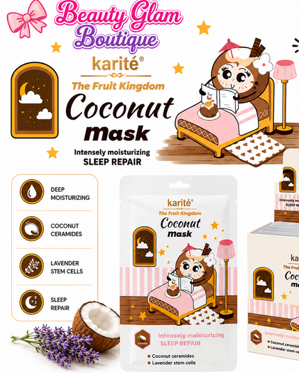 GIRLY’s - KARITÉ MASCARILLA INTENSIVA REPARADORA DE COCO Y LAVANDA (CONTIENE CERAMIDE)🥥