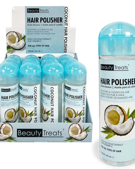 BEAUTY TREATS - Hair Polisher with Coconut Extract and Vitamin E (Gotitas y Aceite para el Cabello) 🥥