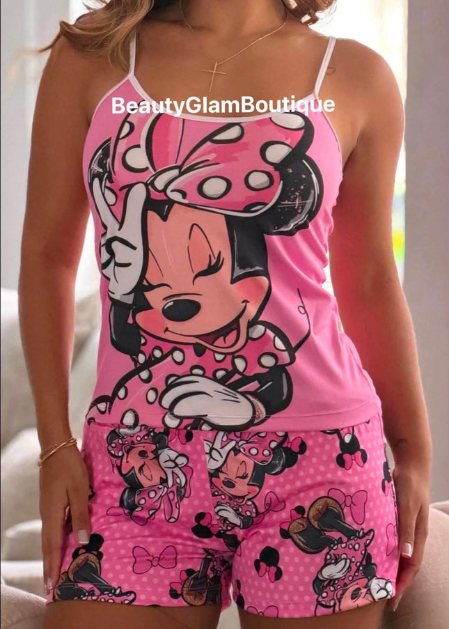 PIJAMA - HAPPY MINNIEE PANTALÓN CORTO 💖✌️